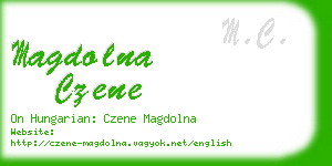 magdolna czene business card